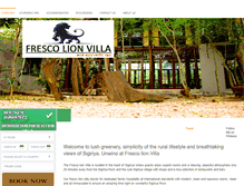 Tablet Screenshot of frescolionvilla.com